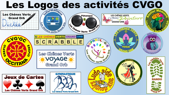 Les Logos des activités CVGO